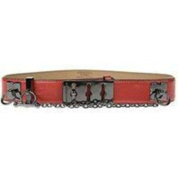 BCBGMaxAzria Red Toggle Waist Belt - S/Red - Picture 1 of 5